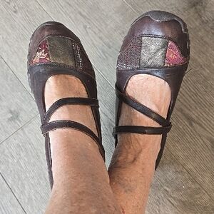 Sketchers Patchwork Leather Mary Jane Shoes